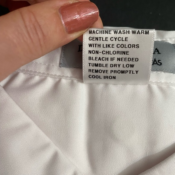 DOC & AMELIA By CiNTAS White Long-Sleeve Button-Down WORK SHIRT Men’s Sz XL - Picture 4 of 4